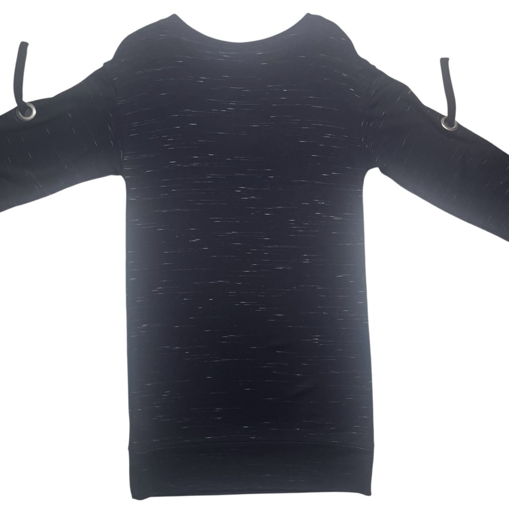 Oliver Bonas Career Dress Black Wht Office Casual Modest Soft Comfy British SZ 8 - Picture 6 of 16